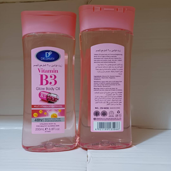 Huile Éclatante pour le Corps à la Vitamine B3 – Dr. Davey